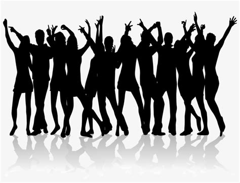 Group Dancing Silhouette Png  Transparent Library Dance People