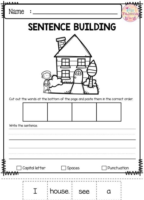 Free Sentence Building Has 10 Pages Of Sentence Building Worksheets