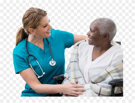 Photo Of A Nurse Caring For A Patient Nurse Hd Png Download