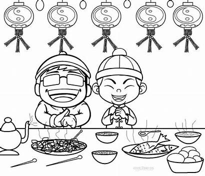 Chinese Coloring Pages Printable Drawing Colouring Template