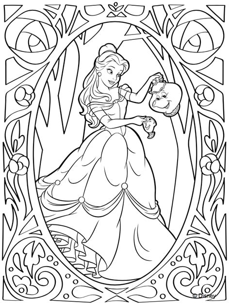 What is oceanmedallion on a cruise? Disney Princess Coloring Pages to Print or Do Digitally ...