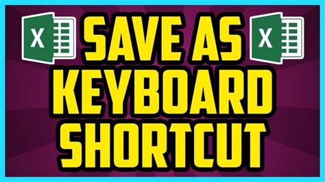 Excel shortcuts for opening workbooks. Excel 2016 Save As Keyboard Shortcut (QUICK & EASY) - How ...