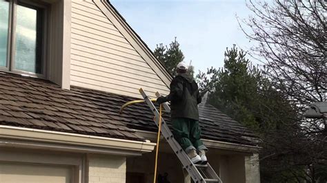 Cedar Roof Cleaning By Show Me Clean Roofs Youtube