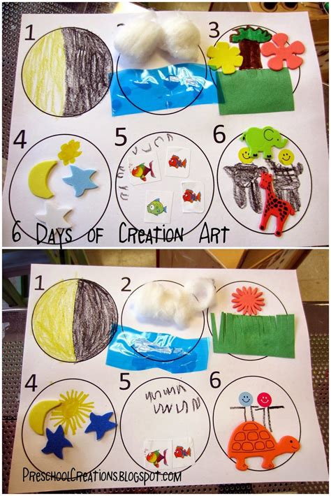 Preschool Creations 6 Days Of Creation Activities Preschool Bible