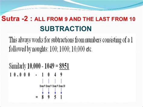 First digit is the subtraction of the number from the result of step 1 step 3: Vedic maths .PPT | Math, Vedic, Ppt