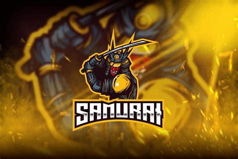 Samurai Esport Logo Template By Stringlabs Thehungryjpeg