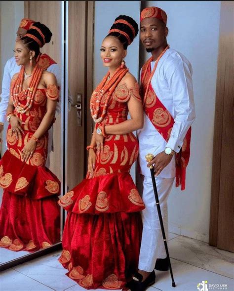 African Couple Outfit Isiagu Traditional Marriage Attire Igbo Couple Clothes African Dress