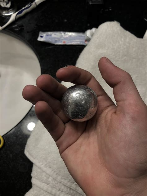 Made And Hand Polished A Ball Out Of Aluminum Foil R Somethingimade