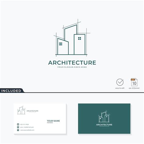 Diseño De Logo De Arquitectura Vector Premium