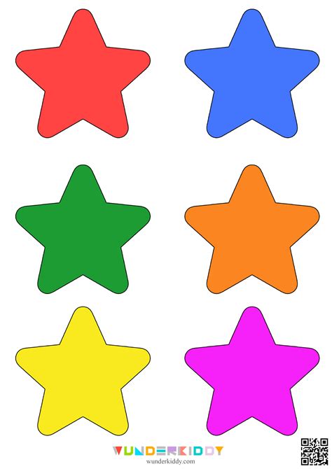 Star Cutouts Printable Craft Template For Kinderfarten