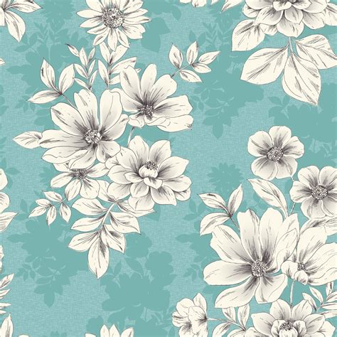 35 Design Wallpaper Flower Design Wallpaper Light Blue Background