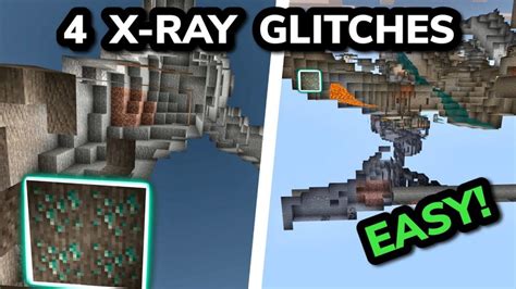 Top 4 Best X Ray Glitches In Minecraft Bedrock 117 Mcpexboxps4