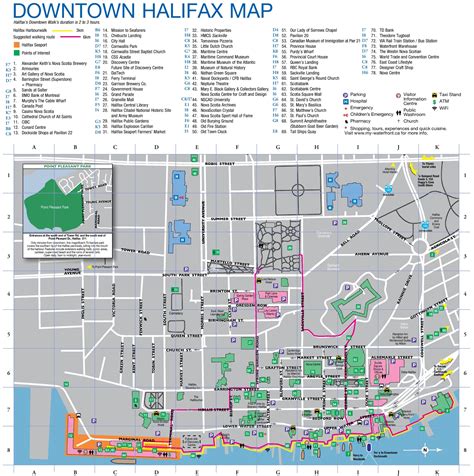 Map Of Downtown Halifax Verjaardag Vrouw 2020