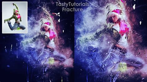 Photoshop Tutorial Fracture Effect Photoshop Actions Tasty