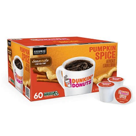 Dunkin Donuts Pumpkin Spice Keurig K Cup Pods 60 Count