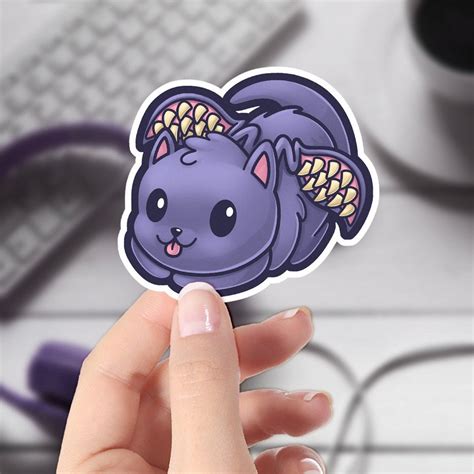 Dnd Cute Sticker Displacer Beast Original Artwork Cute Etsy
