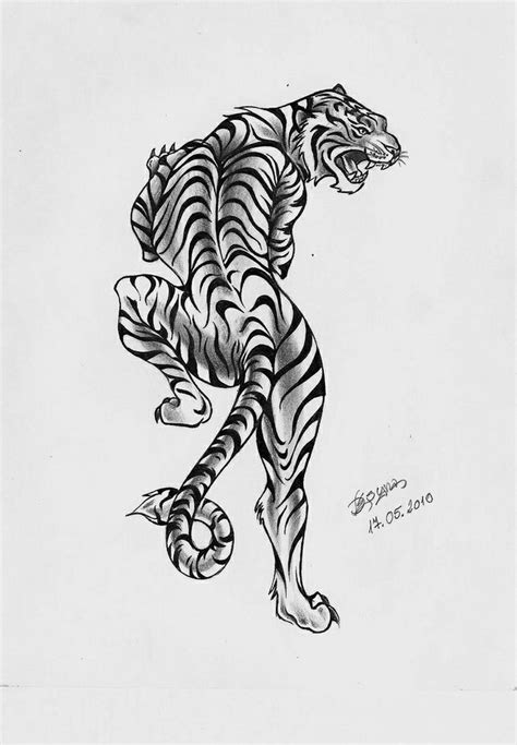 Prowling Tiger Tattoos