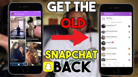 how to get the old snapchat update back 2018 check description youtube