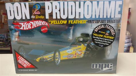 844 Don The Snake Prudhomme Hot Wheels Yellow Feather 1972 Top Fuel
