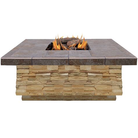 Calflame Natural Stone Propane Gas Fire Pit And Reviews Wayfair