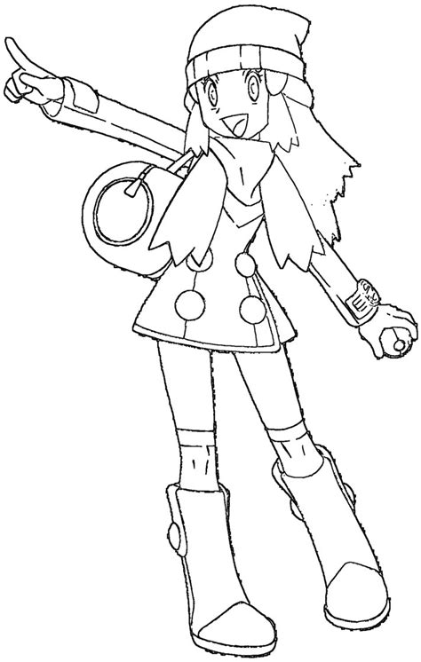 Pokemon Girl Trainer Coloring Pages Pokemon Coloring Pages Pokemon