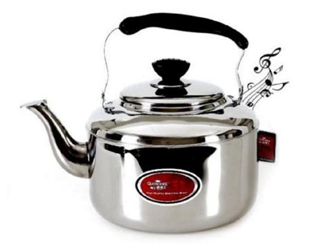 New 1 5l~10l Stainless Steel Hot Water Kettle Pot With Whistle Sound Tea Kettle 5l Free Image