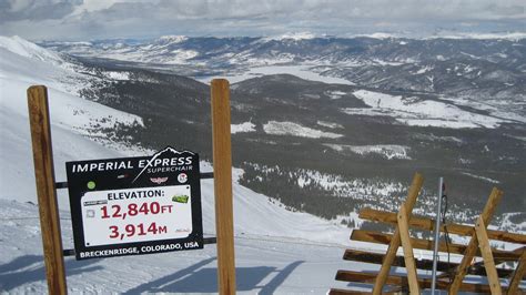 Breckenridge Colorado Ski Resort Elevation Gillian Rico