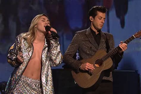 Miley Cyrus And Mark Ronson Perform On Snl