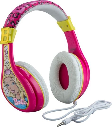 Kiddesigns Ekids Barbie Wired Over The Ear Headphones Pink Be 140exv0