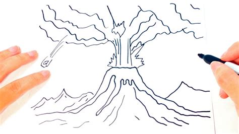 Cómo Dibujar Un Volcán Paso A Paso Dibujo Fácil De Volcán Youtube