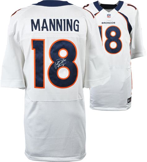 Peyton Manning Denver Broncos Autographed White Nike Elite Jersey