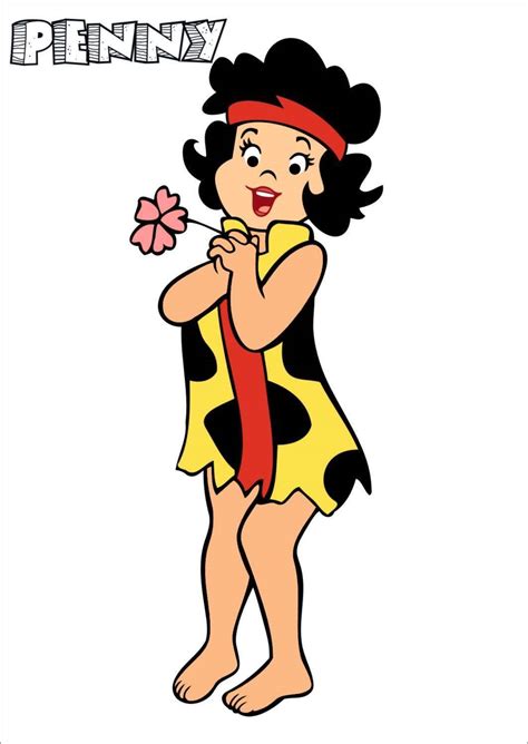 Penny From The Pebbles And Bamm Bamm Show Classic Cartoon Characters Flintstones Hanna