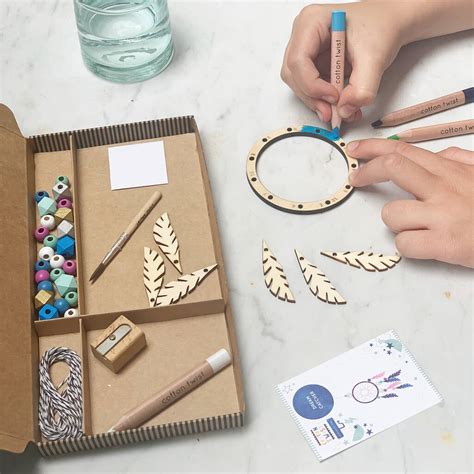 Make Your Own Dreamcatcher Craft Kit Activity Box By Cotton Twist