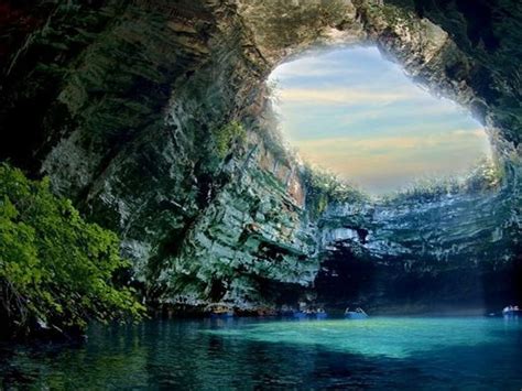 Melissani Cave In Kefalonia Greece Breathtaking Places Beautiful