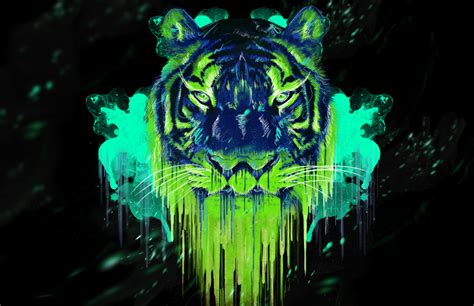 🔥 48 Neon Tiger Wallpaper Wallpapersafari