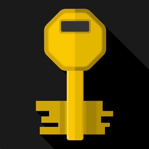 Vector For Free Use Flat Key Vector