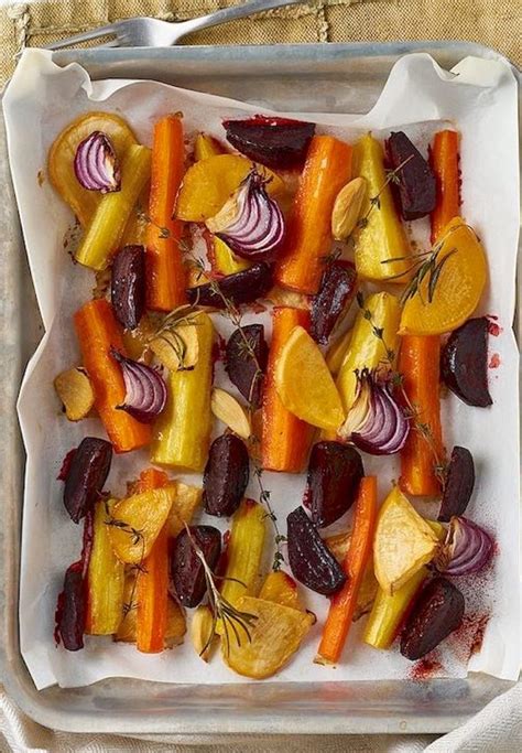 Roasted Rutabaga With Beets Carrots And Parsnips