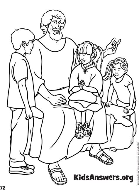 Jesus Loves The Little Children Kids Coloring Activity Kids Answers