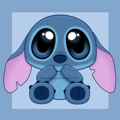 Chibi Stitch By Jennifairyw On Deviantart Kawaii Disney Cute Disney