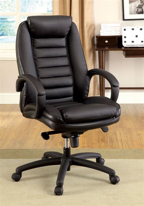 Andover Black Leatherette Adjustable Height Office Chair From Furniture
