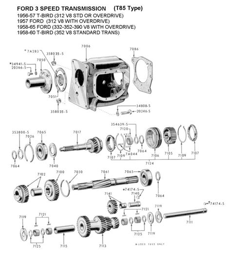Ford Flathead V8 Exploded View