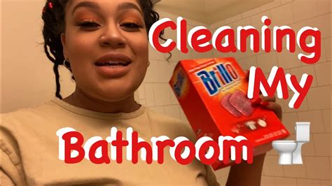 How I Clean My Bathroom 🚽 Youtube