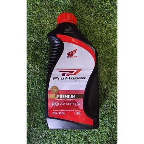 Pro Honda Genuine Oil 4T SL 10W30 MA Black Fully Synthetic For