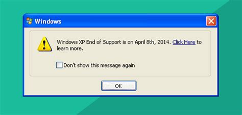 Xp Support Alert Showing On Your Desktop