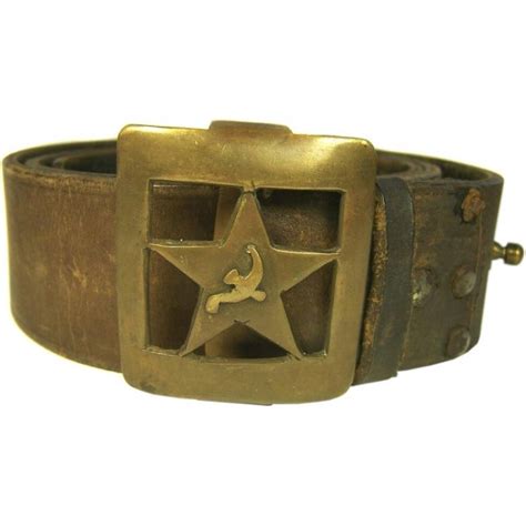 Soviet Belt With Brass Trench Art Buckle Belts And Buckles