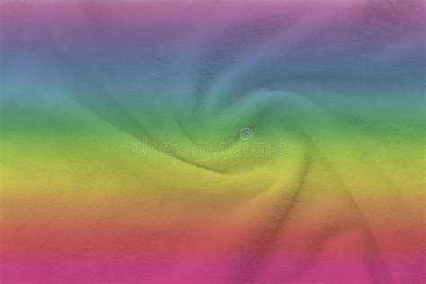 Soft Fabric In Rainbow Colored Stock Photo Image Of Multicolored