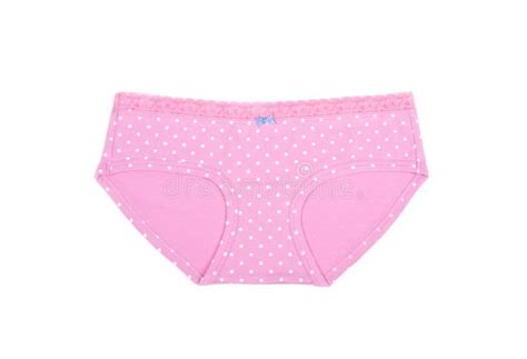 Pink Polka Dot Panties Isolated Stock Image Image Of Pretty