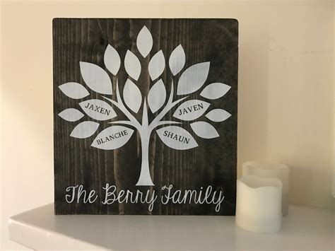family-tree-sign-wooden-family-tree-sign-our-family-sign-etsy