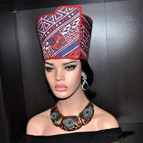 Nefertiti Hat Open Crown Queen Nefertiti Inspired Hat Etsy Classy