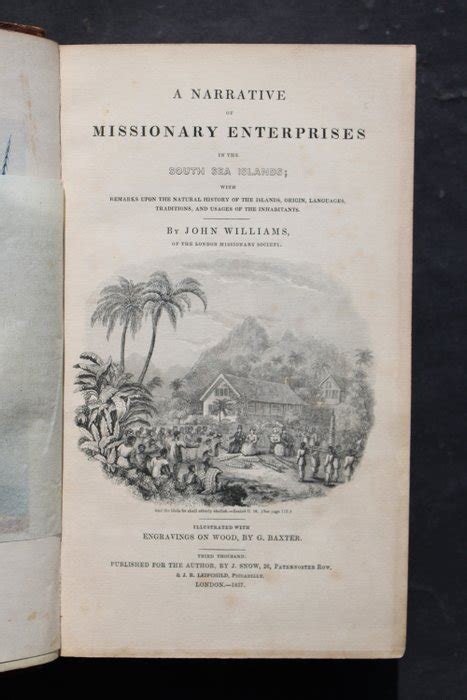 John Williams A Narrative Of Missionary Enterprises In Catawiki